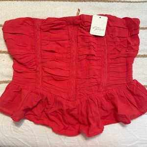 NWT free people strapless top
